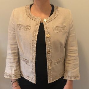 Michael Kors Beige Linen Blazer
